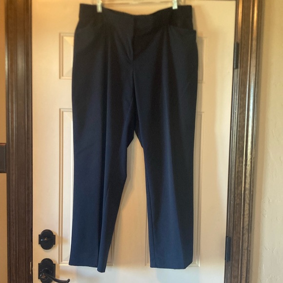 Briggs New York Pants - 18WS Briggs Navy Dress Slacks with Hidden Stretch Waistband